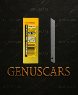 OLFA Tint Blade – Steel Blades on GenusCars Branded Marble Background