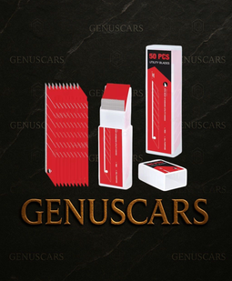 Sharp Carbon Steel Blade 50PCS – Carbon Steel Blades on GenusCars Branded Marble Background