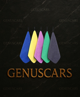 Thickened Microfiber Towel – Thickened Towel Set on GenusCars Branded Marble Background