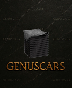 Microfiber Towel 40*40cm 1200 G – Towel Set on GenusCars Branded Marble Background
