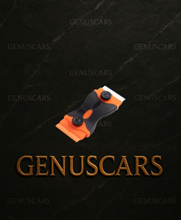 Double Sides Razor Scraper – Double Side Scraper Set on GenusCars Branded Marble Background