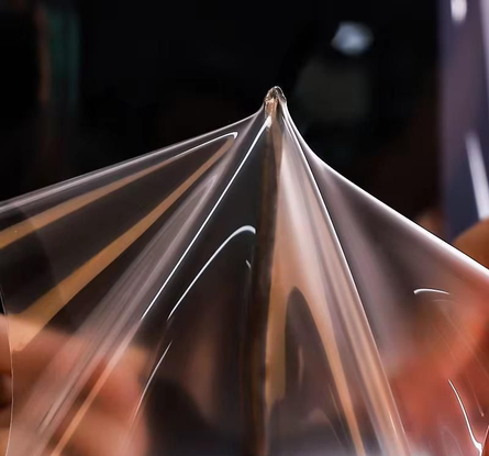 Close Up of Genus PPF Clear Film showing self healing and high clarity quality